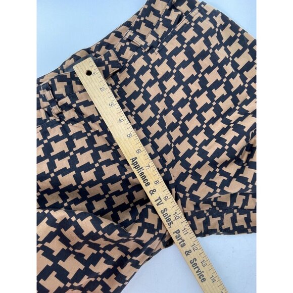 INC International Concepts Stretch Brown Black Houndstooth Pants Size 28W x 27L - Picture 9 of 11